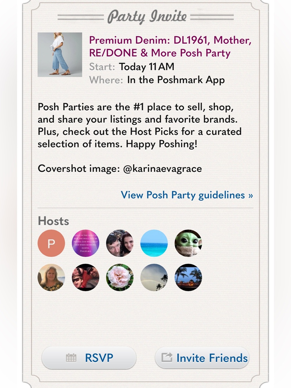 I'M HOSTING A POSHMARK PARTY 🎉